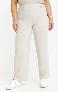 Pantalon large détail boutons coco