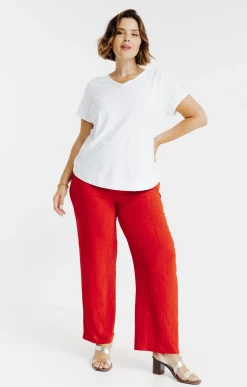 Pantalon large détail boutons coco