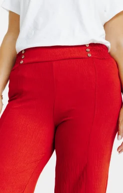 Pantalon large détail boutons coco