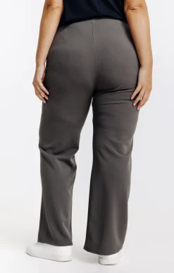 Pantalon large uni à boucle