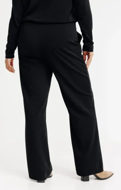 Pantalon large uni à boucle