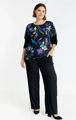 Pantalon maille froissée légère