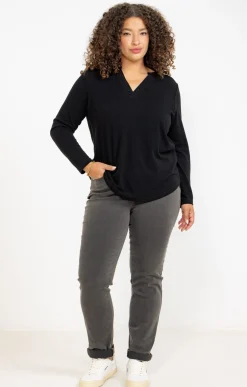 Pantalon style denim gris