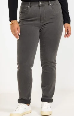 Pantalon style denim gris