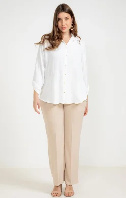 Pantalon twill avec ceinture