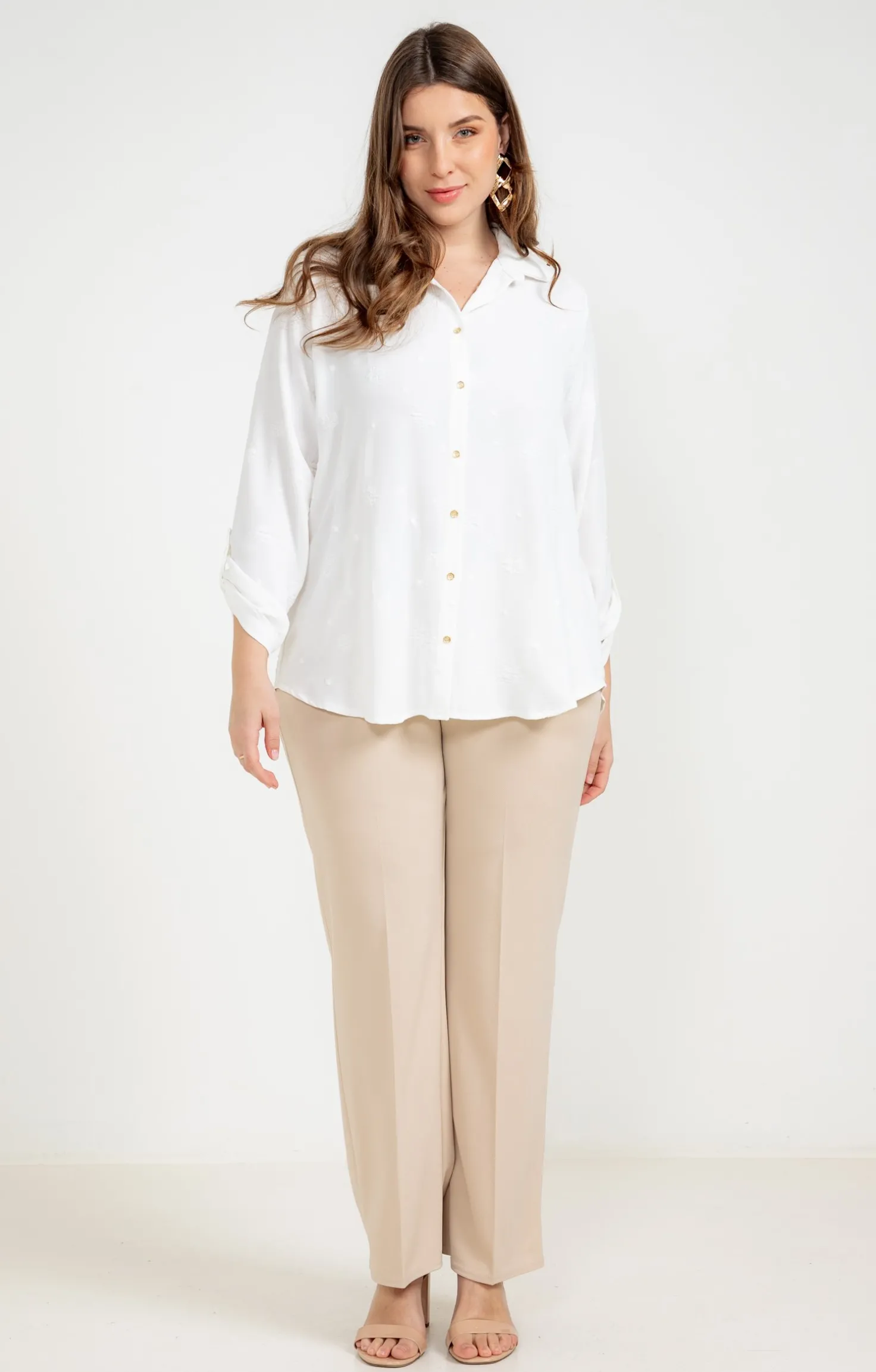 Pantalon twill avec ceinture