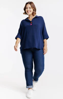 Poncho avec boutons fantaisies