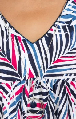 Ponchon encolure V avec collier