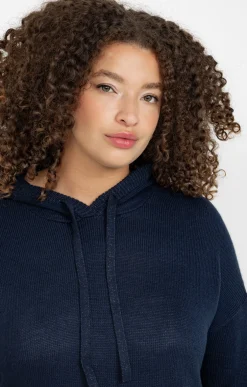 Pull à capuche avec détails lurex