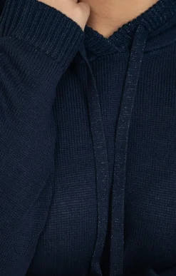 Pull à capuche avec détails lurex