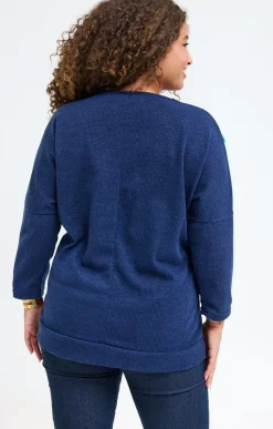 Pull avec boutons fantaisies