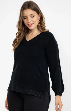 Pull avec fil fantaisie