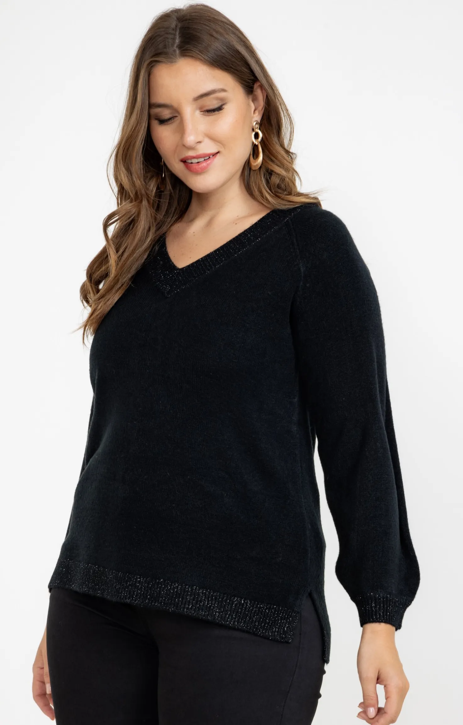 Pull avec fil fantaisie