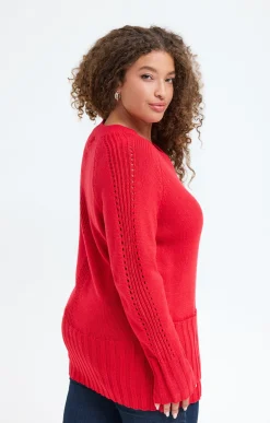 Pull col V avec poches