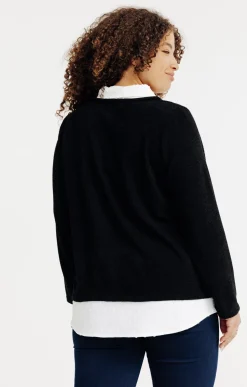 Pull 2-en-1 avec collier