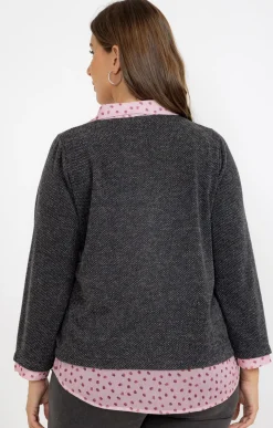 Pull 2-en-1 avec collier