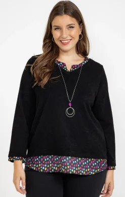 Pull 2-en-1 avec collier