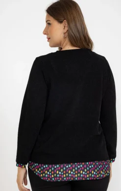 Pull 2-en-1 avec collier