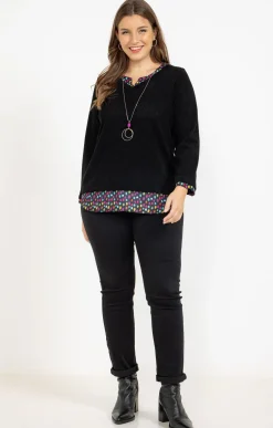 Pull 2-en-1 avec collier