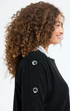 Pull 2-en-1 avec empiècement rayé