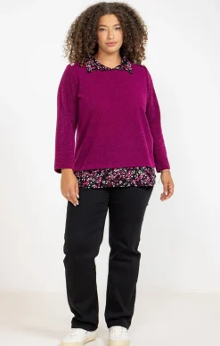 Pull 2-en-1 avec fil lurex