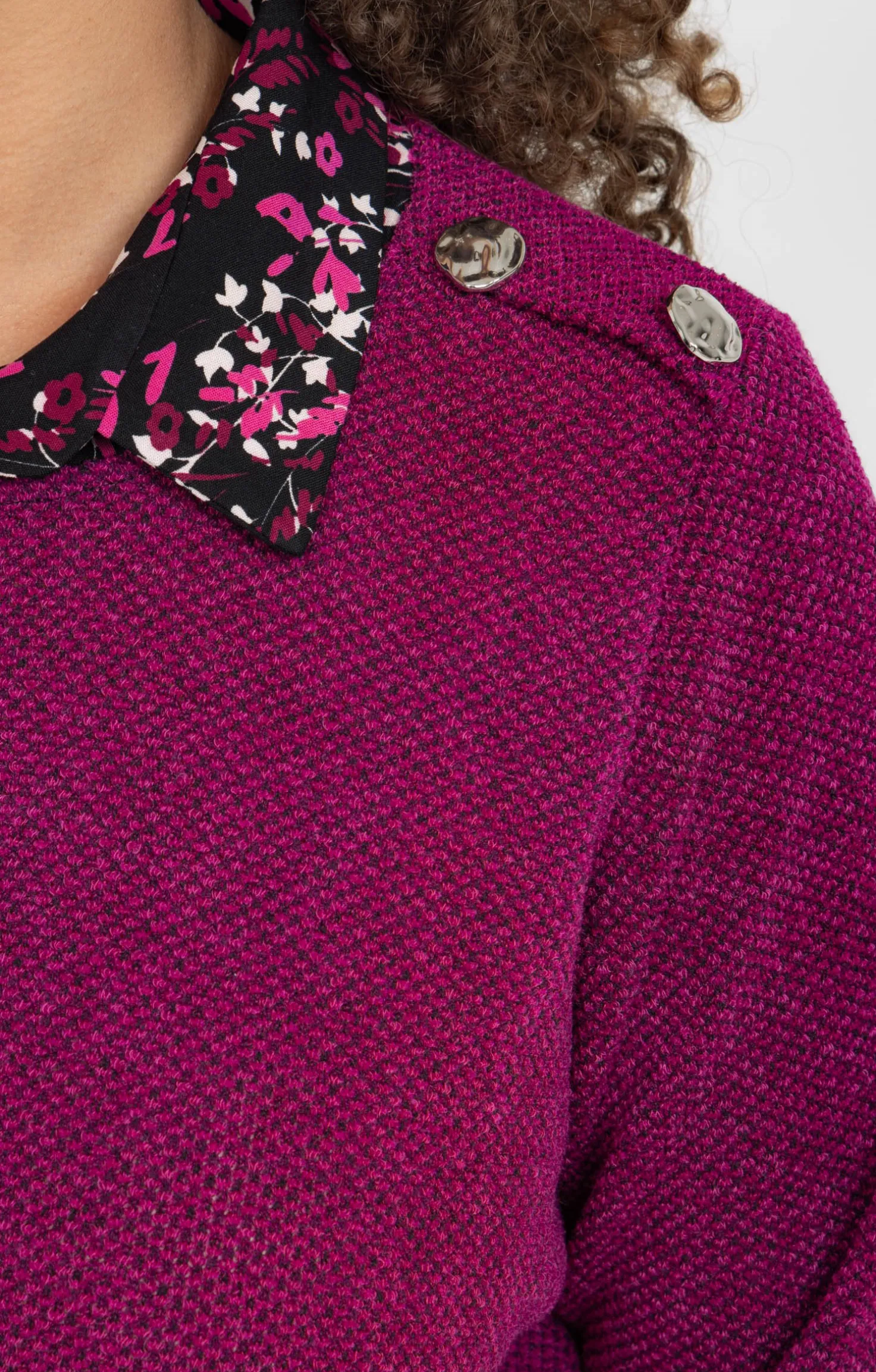 Pull 2-en-1 avec fil lurex