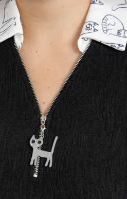 Pull 2-en-1 imprimé chat
