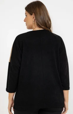 Pull patch avec collier