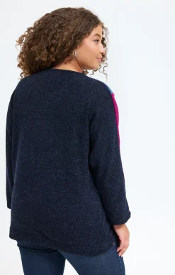 Pull patch avec collier