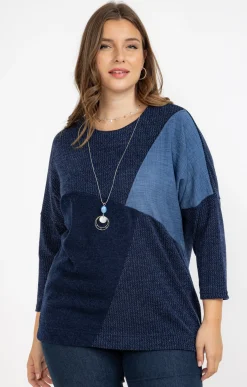 Pull patch en jean