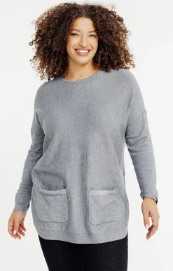Pull uni avec poches
