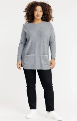Pull uni avec poches