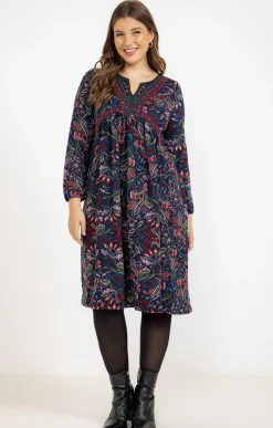 Robe en maille avec col plastron