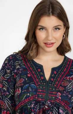 Robe en maille avec col plastron