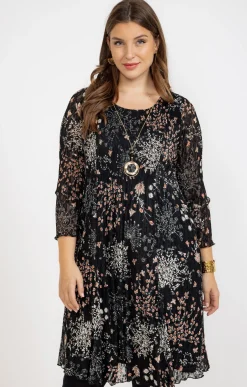 Robe imprimée plissée