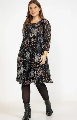 Robe imprimée plissée