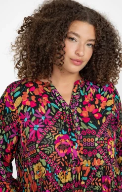 Robe longue crépon