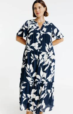 Robe longue imprimé fleuri