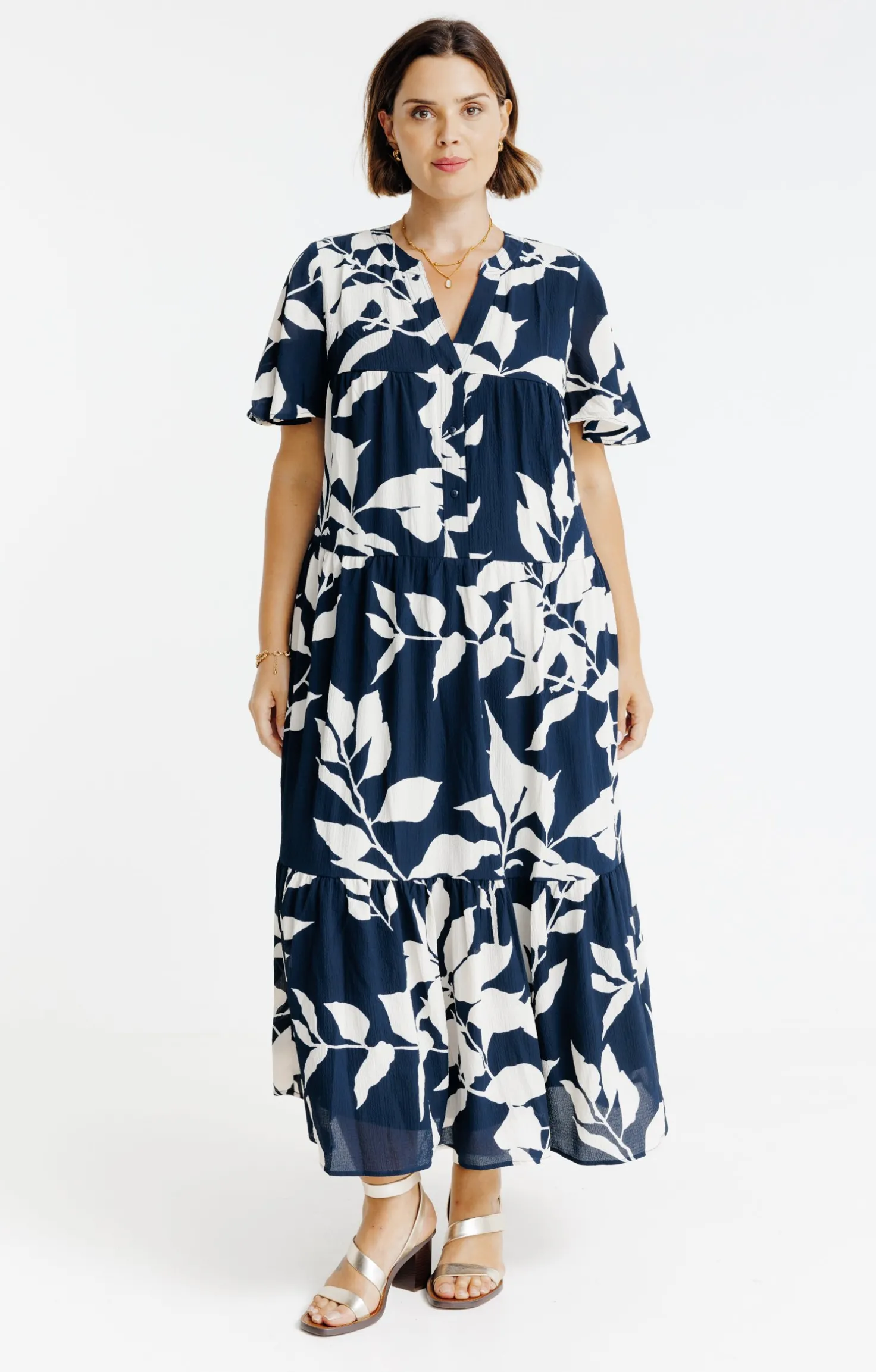 Robe longue imprimé fleuri