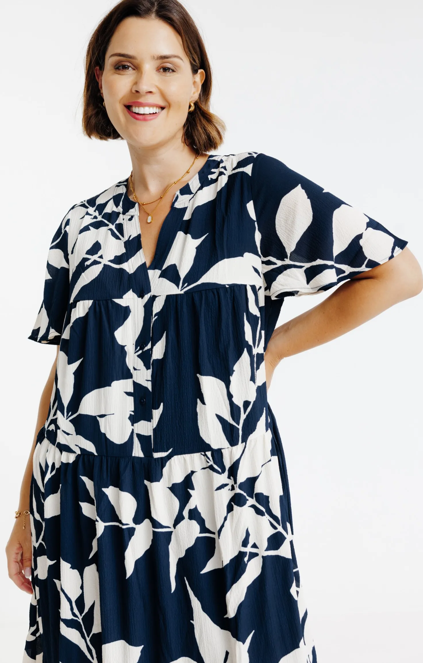 Robe longue imprimé fleuri