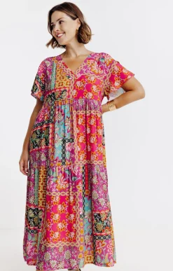 Robe longue imprimée