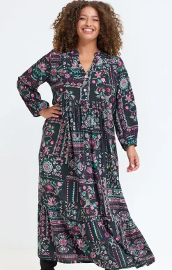 Robe longue imprimée