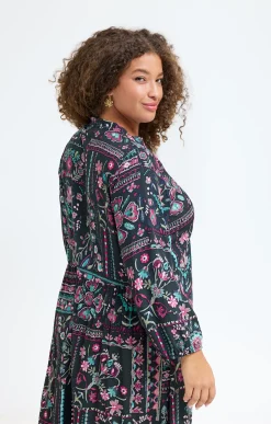 Robe longue imprimée