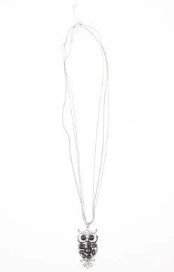 Sautoir hibou multi chaine