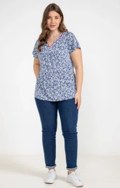 Tee-shirt à imprimé fleurs