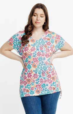 Tee-shirt à imprimé fleurs