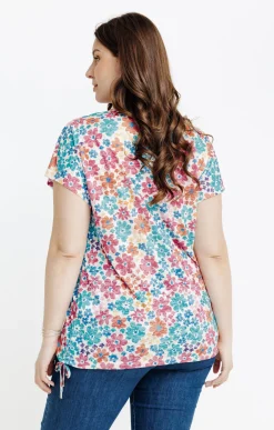 Tee-shirt à imprimé fleurs