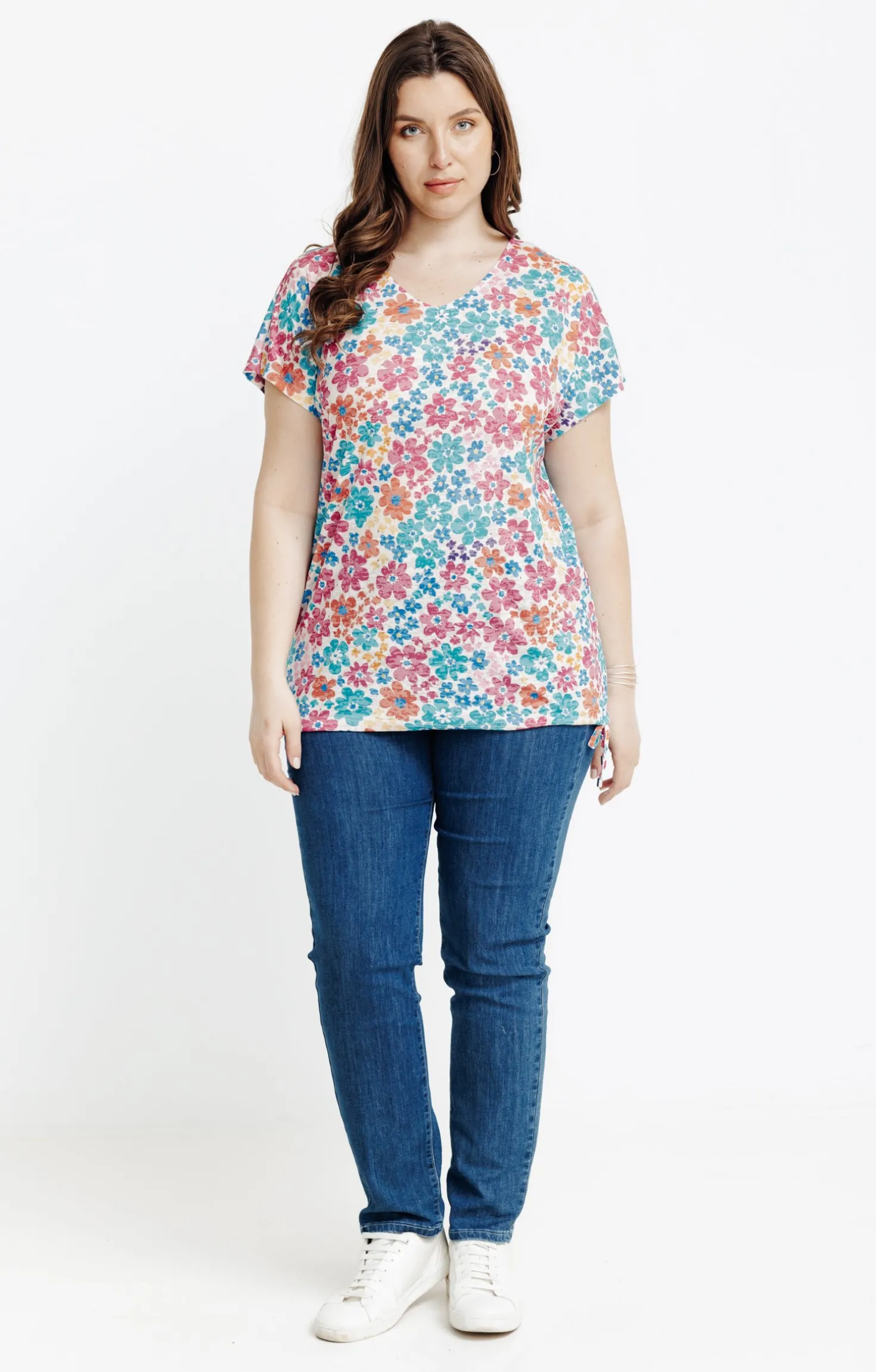 Tee-shirt à imprimé fleurs