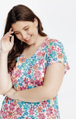 Tee-shirt à imprimé fleurs