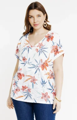 Tee-shirt à imprimé fleurs